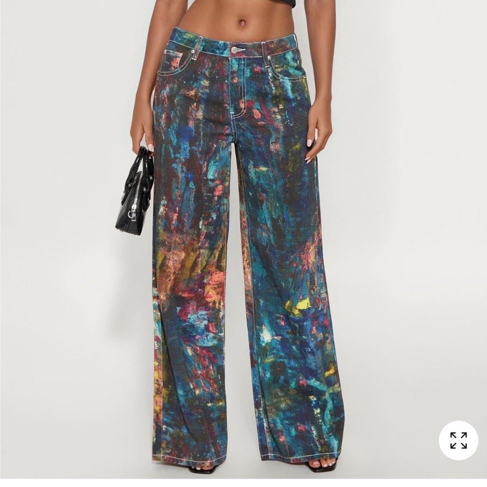Fashion Nova Work of Art Wide Leg Jeans